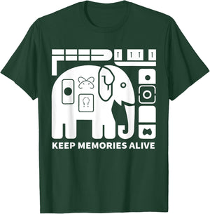 Keep Memories Alive Elephant Alzheimer's Awareness Purple T-Shirt - T-Shirt | Forest