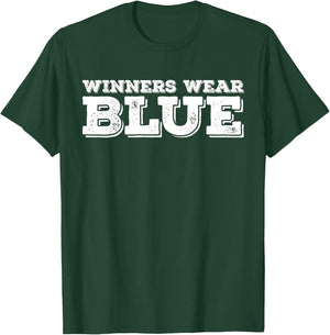 Winners Wear Blue Spirit Wear Team Game Color War Funny T-Shirt - T-Shirt | Forest
