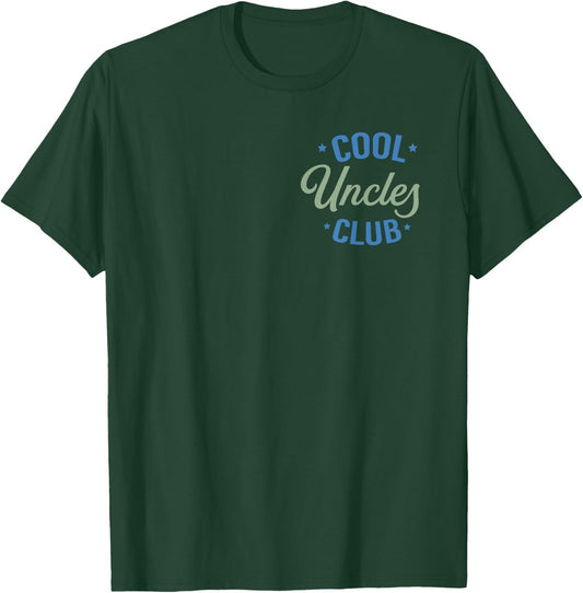 Cool Uncles Club Best Uncle Ever Funny Pocket Fathers Day T-Shirt - T-Shirt | Forest