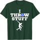 I Throw Stuff Blue Discus Athlete Throwing Stuff T-Shirt - T-Shirt | Forest