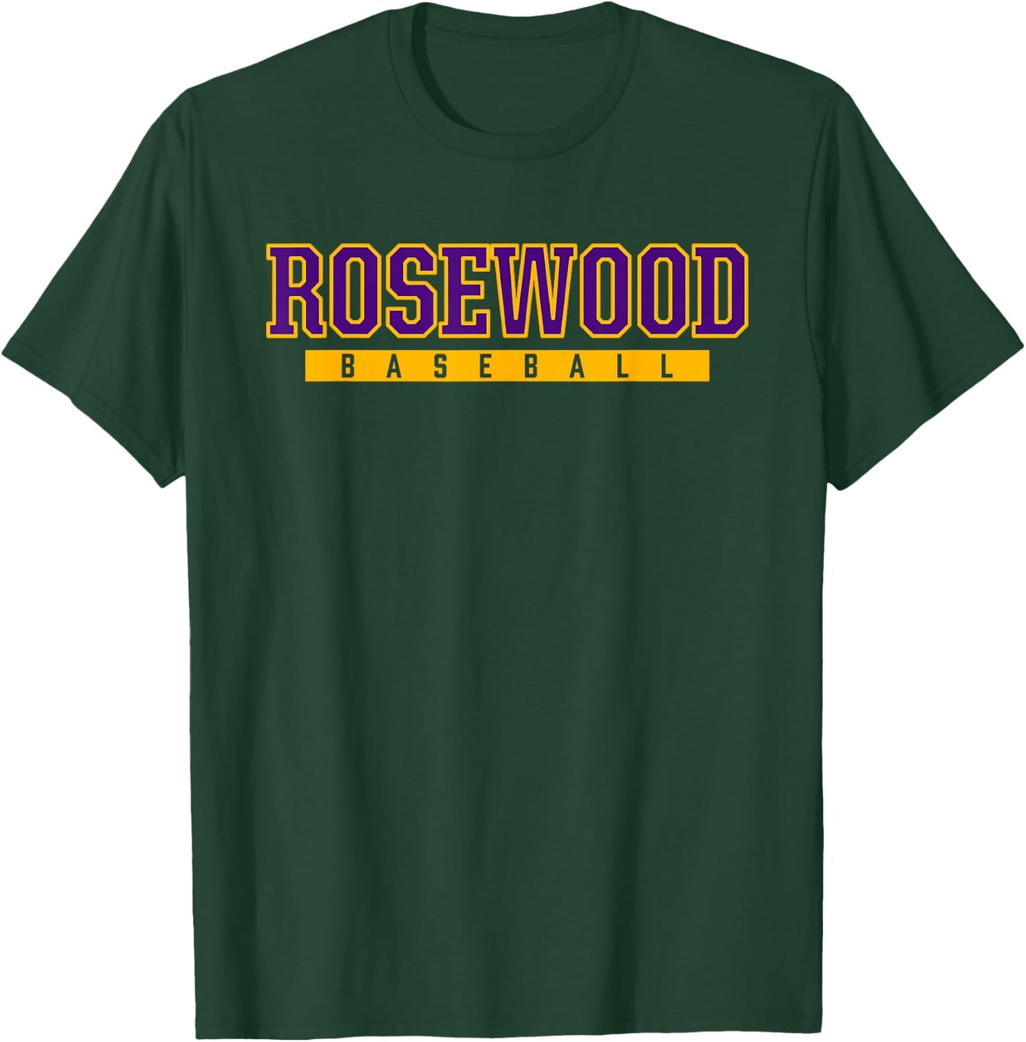 Rosewood High School Baseball T-Shirt - T-Shirt | Forest