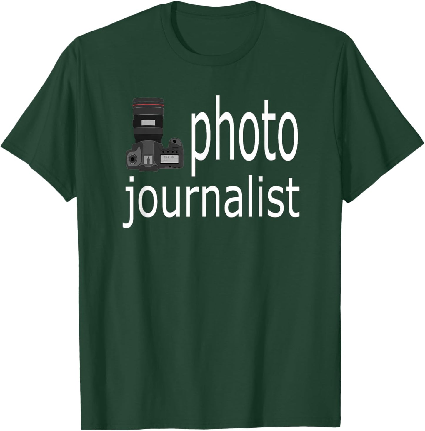 Photo Journalist Camera T-Shirt - T-Shirt | Forest