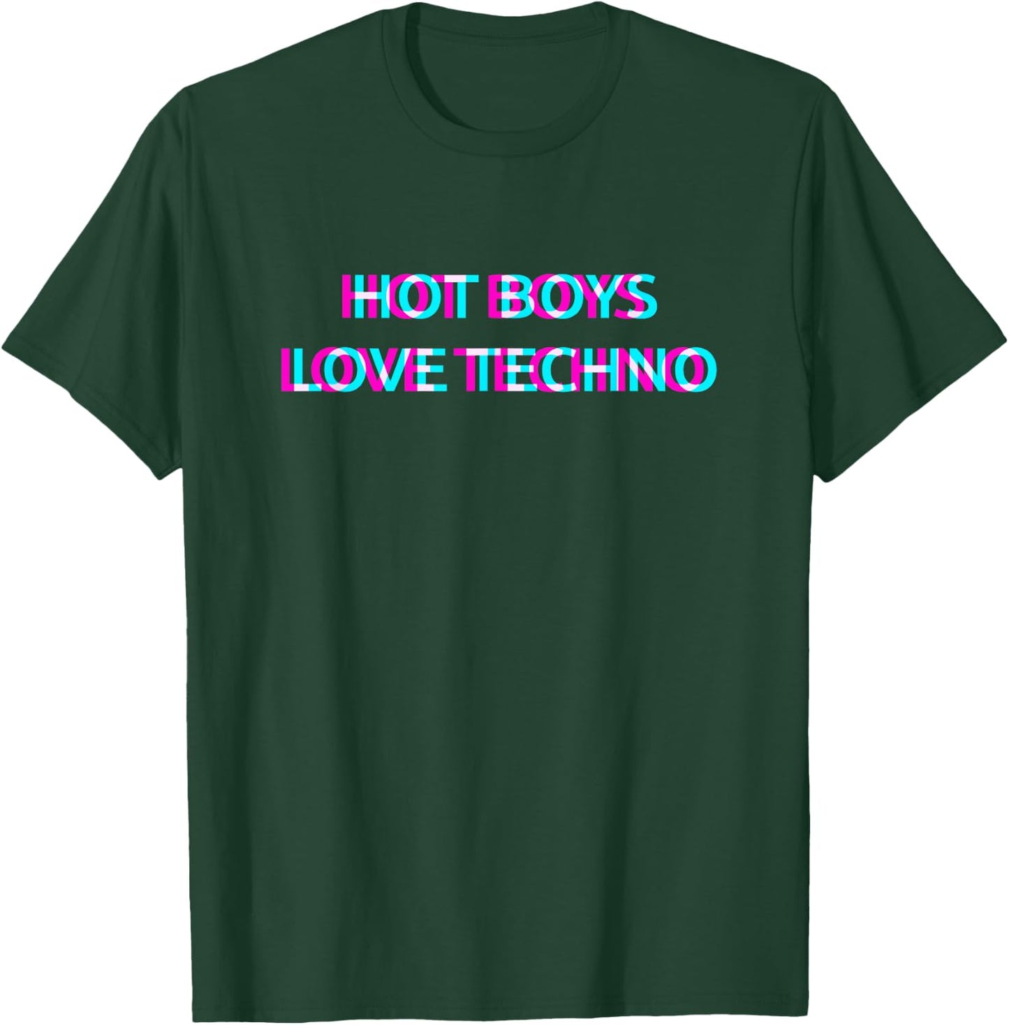 Hot Boys Love Techno EDM Music Festival Raver Dance Rave T-Shirt - T-Shirt | Forest