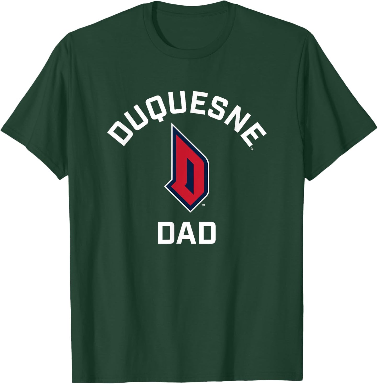 Duquesne University Dukes Arched Dad T-Shirt - T-Shirt | Forest
