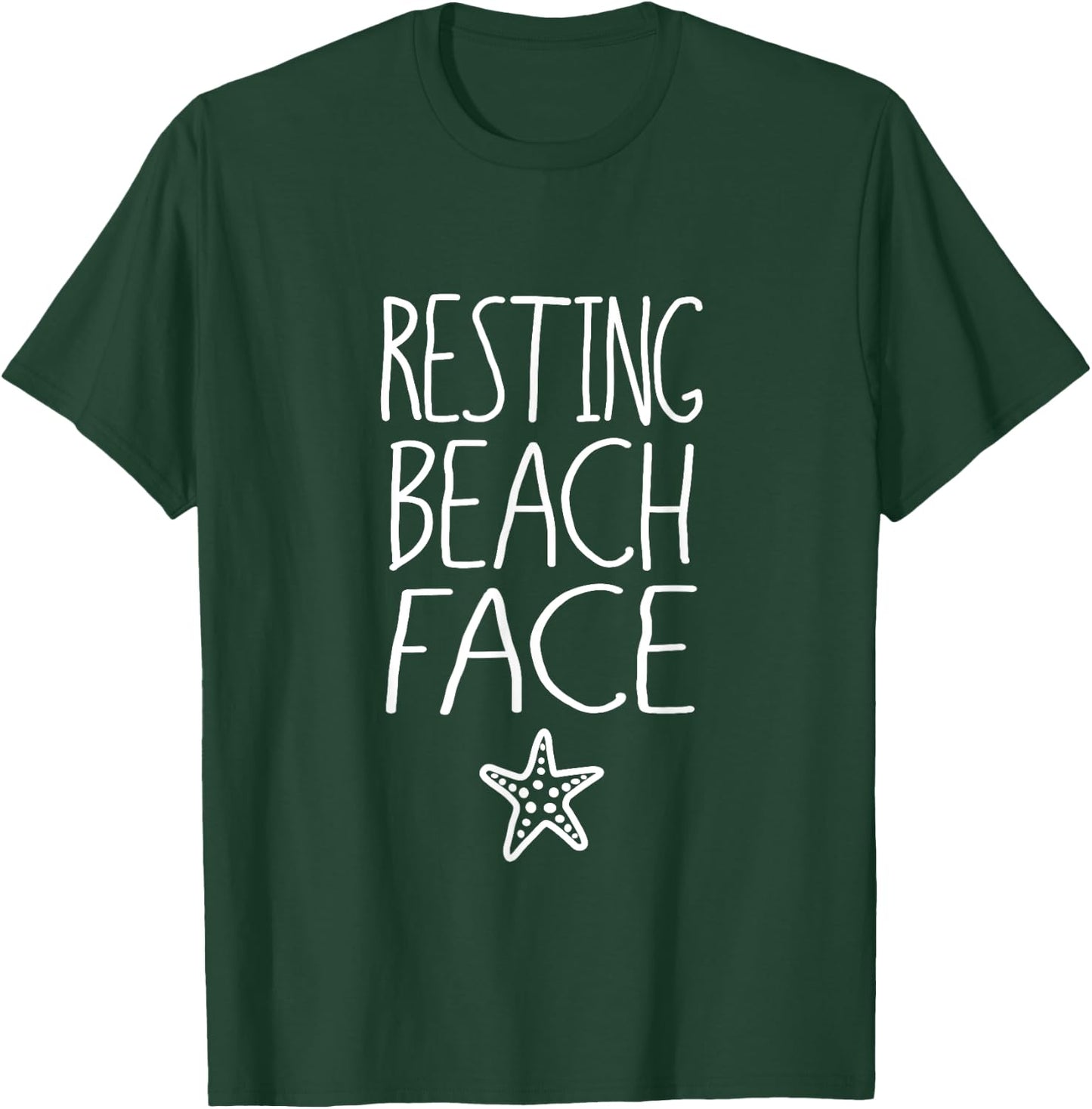 Resting Beach Face T Shirt, Florida Summer Fun Gift Men Women Kids T-Shirt - T-Shirt | Forest