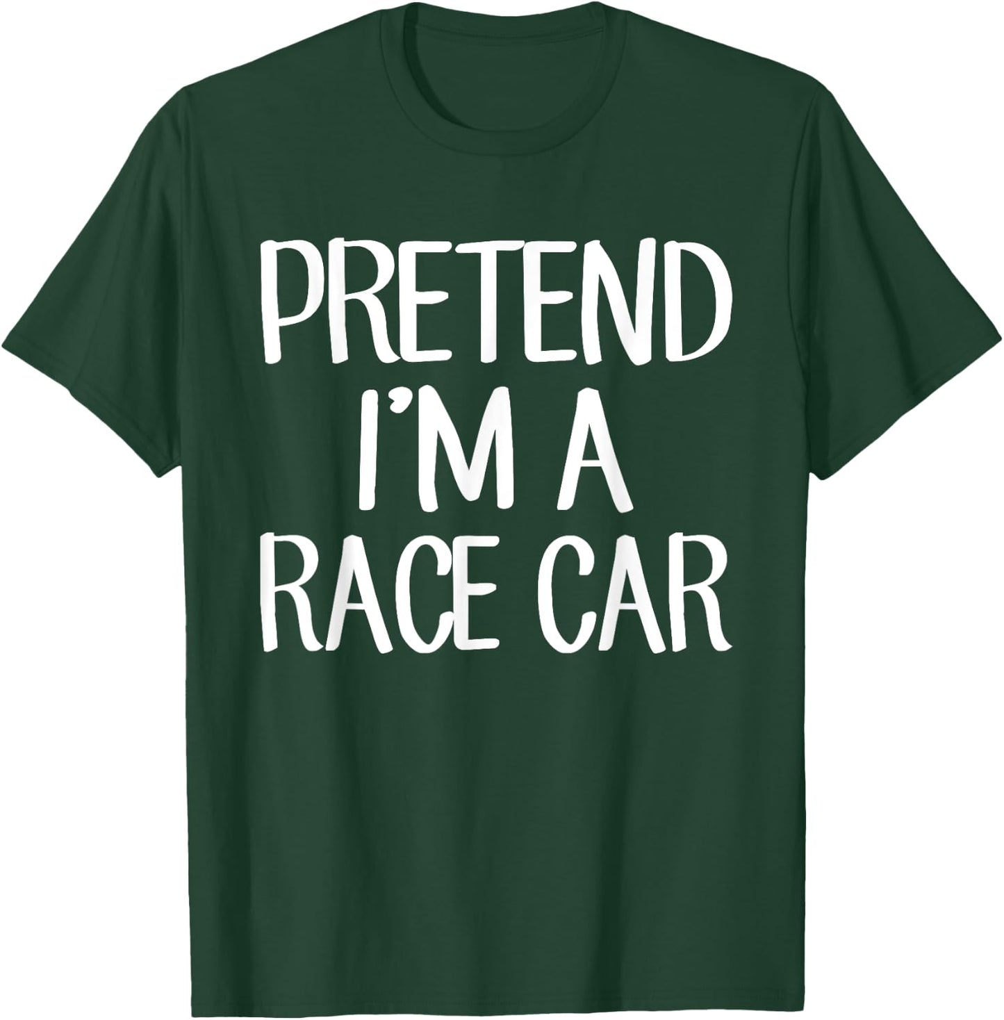 Pretend I'm A Race Car Costume Family Lazy Easy Halloween T-Shirt - T-Shirt | Forest