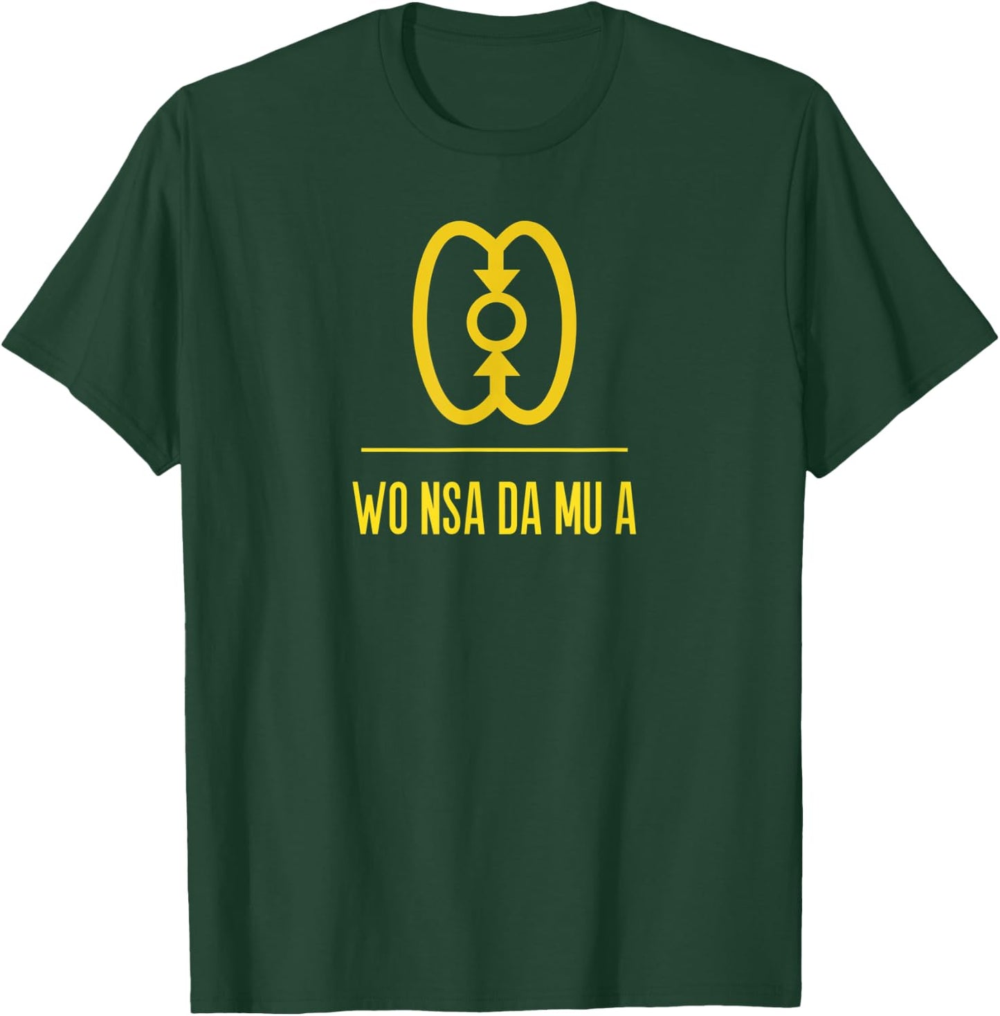 Adinkra Symbol | WO NSA DA MU A Black Pride Graphic T-Shirt - T-Shirt | Forest