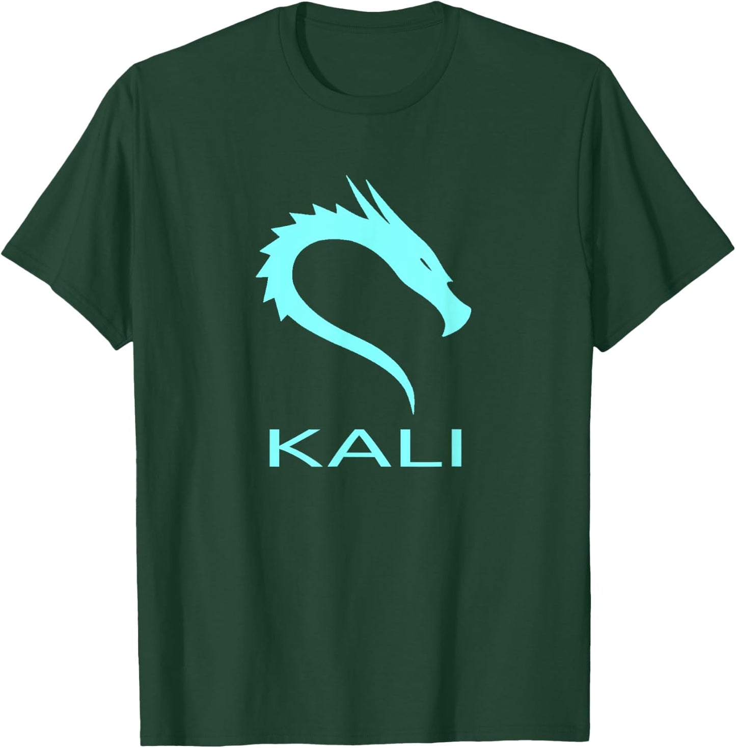 Kali Linux tagline with Dragon Open Source Os T-Shirt - T-Shirt | Forest