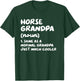 Horse Grandpa Definition Funny T-Shirt - T-Shirt | Forest