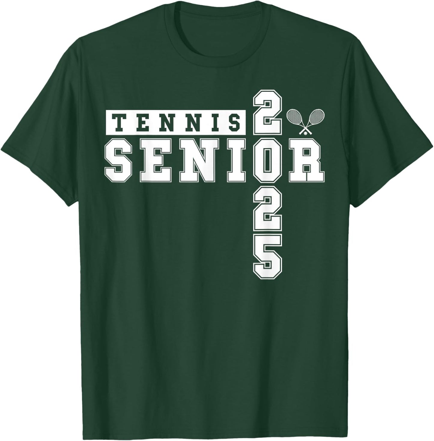 Tennis Senior Night Tennis Senior 2025 Graduation 3 T-Shirt - T-Shirt | Forest