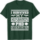 I Survived My Husbands Phd Dissertation, Doctoral Degree T-Shirt - T-Shirt | Forest