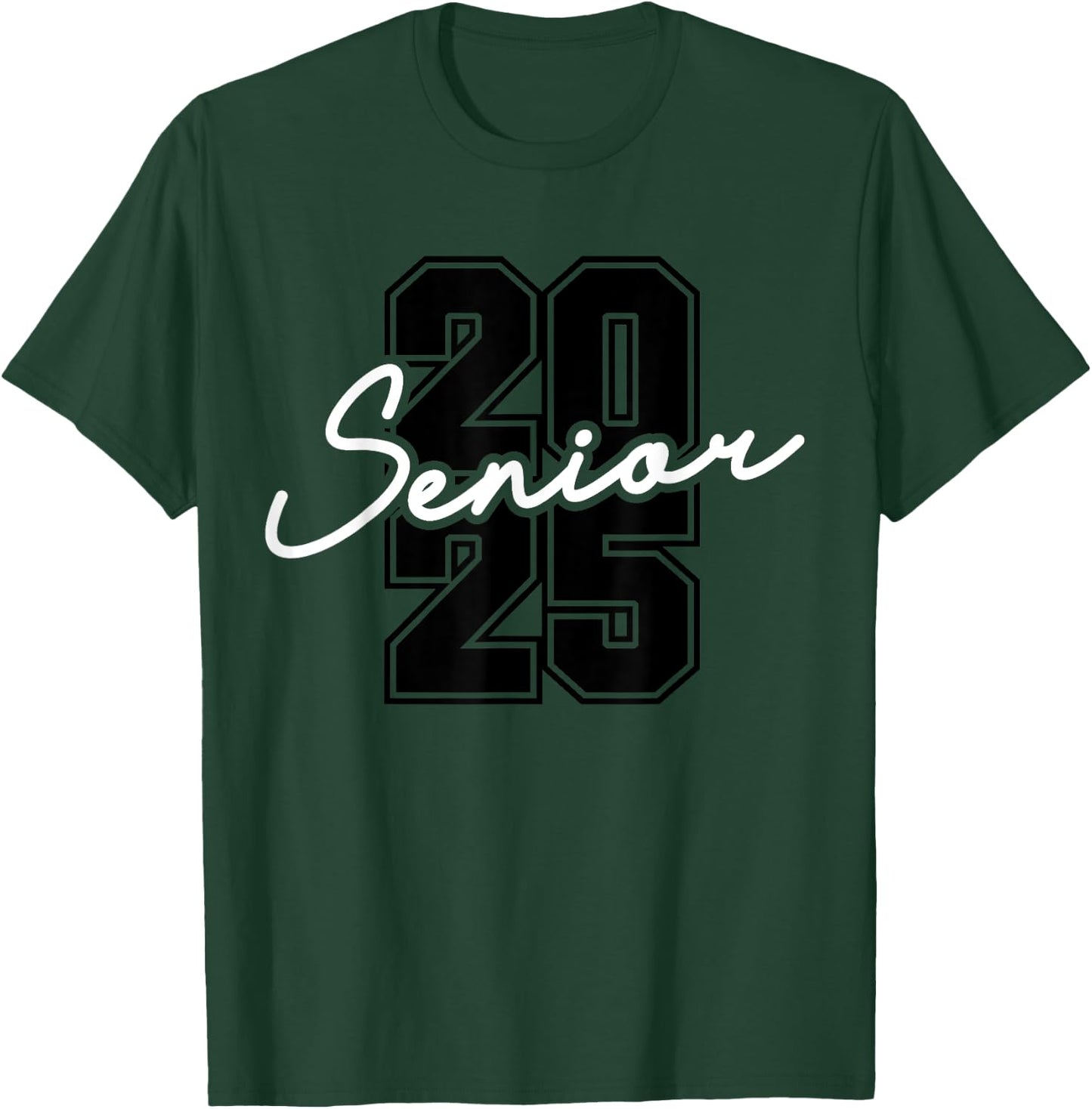 Class of 2025 Senior High School College Graduation White T-Shirt - T-Shirt | Forest