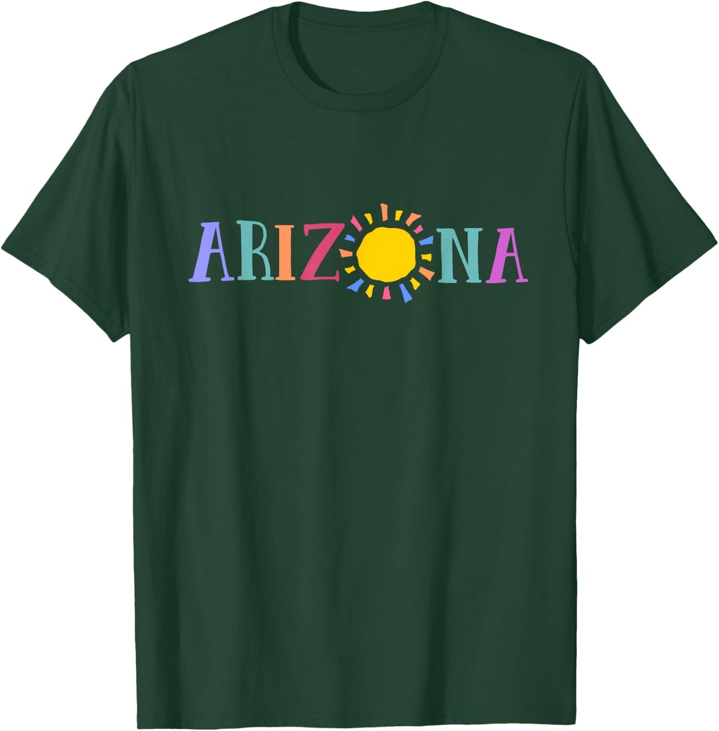 COLORFUL ARIZONA DESIGN souvenir T-Shirt - T-Shirt | Forest