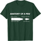 Anatomy Of A Pew Shirt Funny Bullet Graphic Gift T-Shirt - T-Shirt | Forest