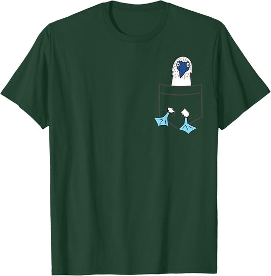 Blue Foot Booby Galapagos Islands Blue-Footed Booby Bird T-Shirt - T-Shirt | Forest