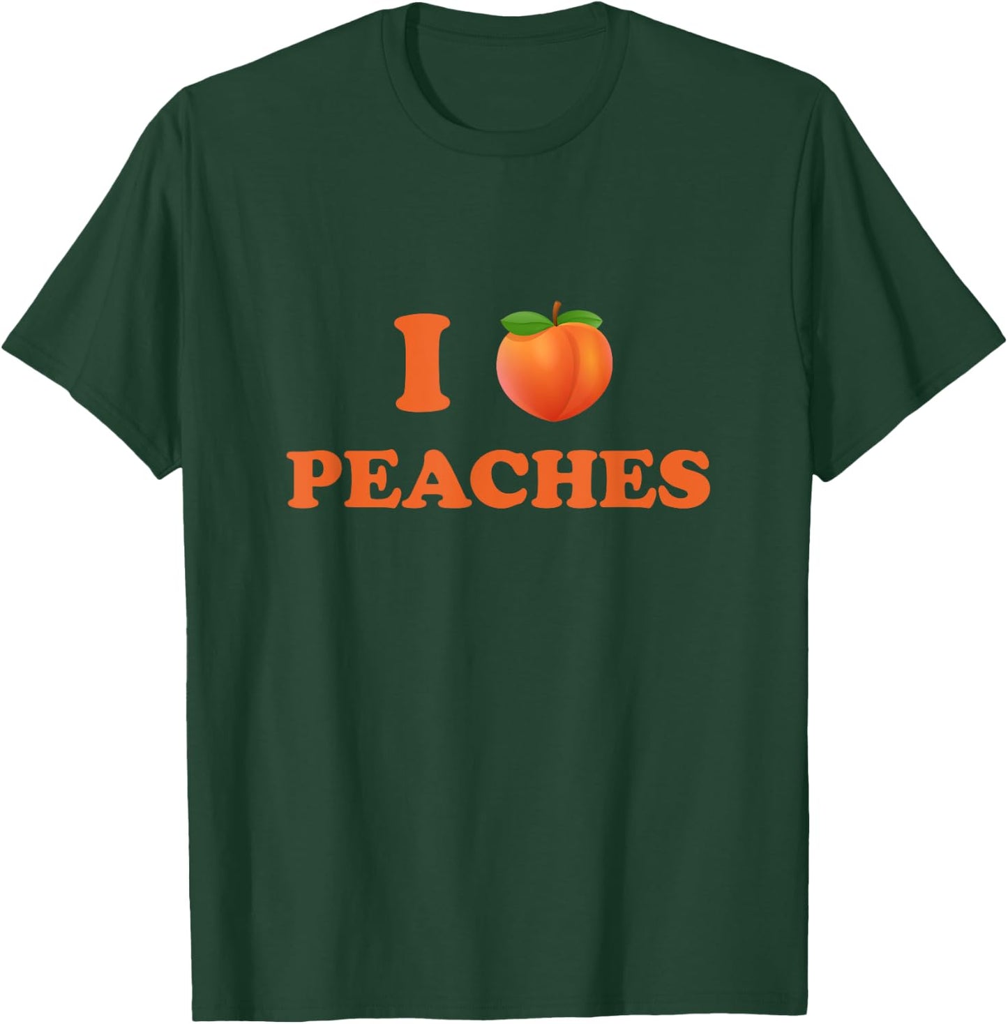 I Love Peaches Peach Lovers Atlanta Georgia Fruit Farmer T-Shirt - T-Shirt | Forest