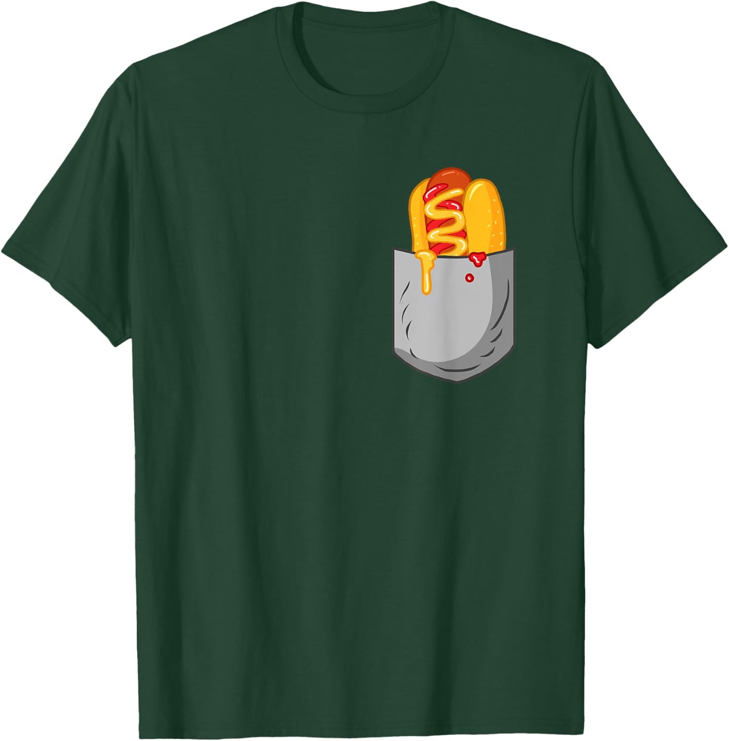 Hotdog Pockets Women T-Shirt - T-Shirt | Forest