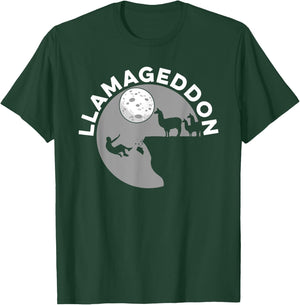 Llamageddon Jesus - Catholic Christianity Christian Llama T-Shirt - T-Shirt | Forest