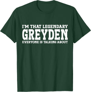 Greyden Personal Name First Name Funny Greyden T-Shirt - T-Shirt | Forest