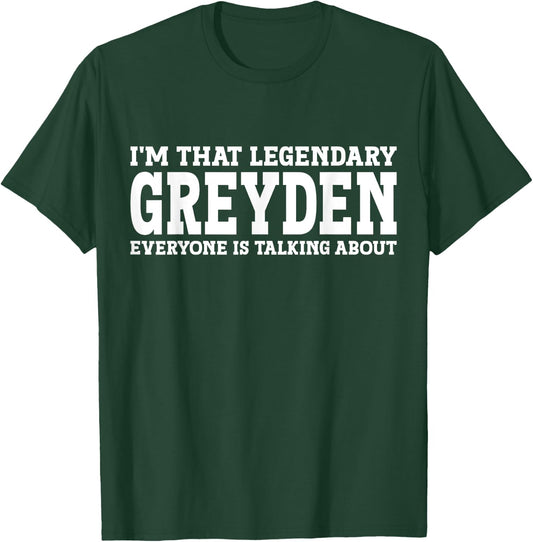 Greyden Personal Name First Name Funny Greyden T-Shirt - T-Shirt | Forest