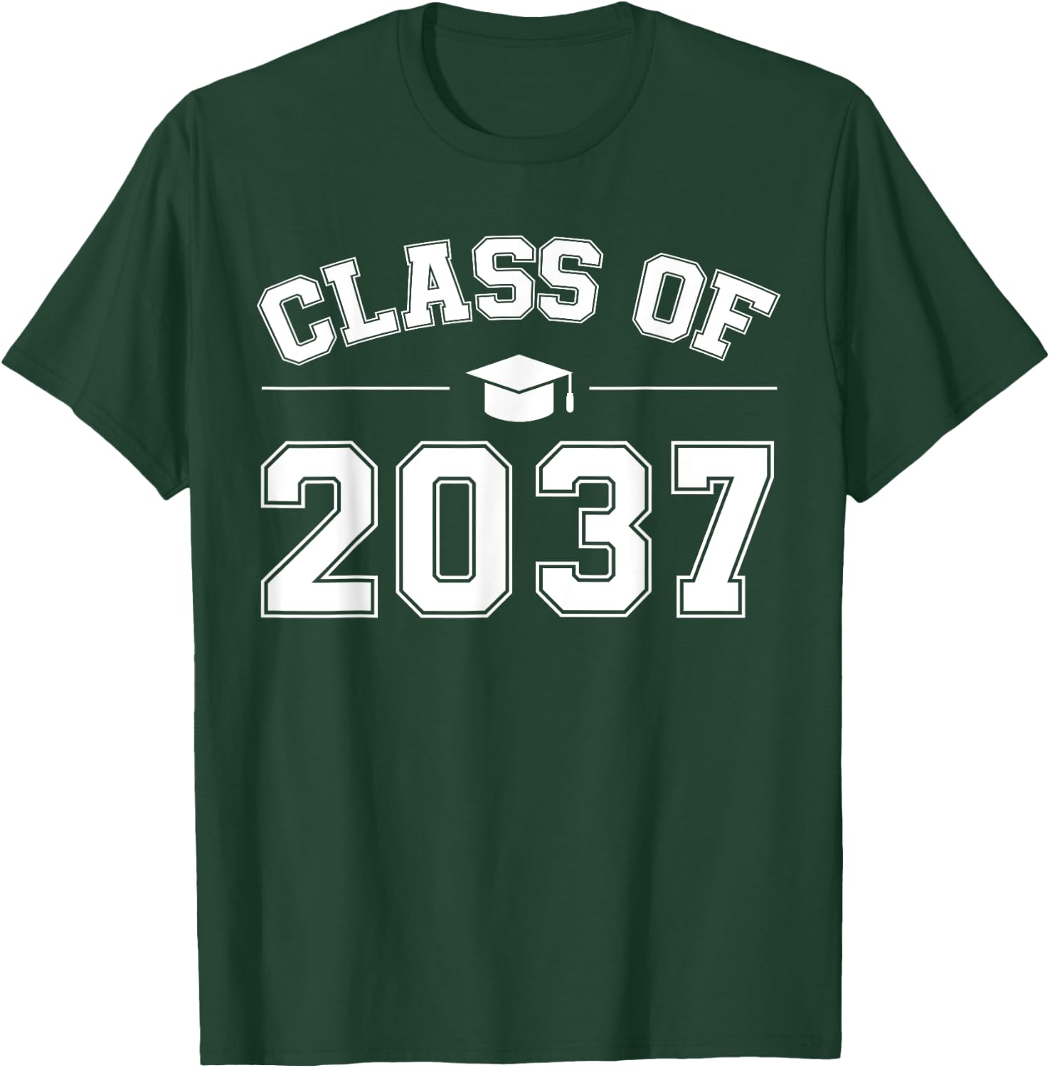 Class of 2037 Grow With Me First Day of School Graduation T-Shirt - T-Shirt | Forest