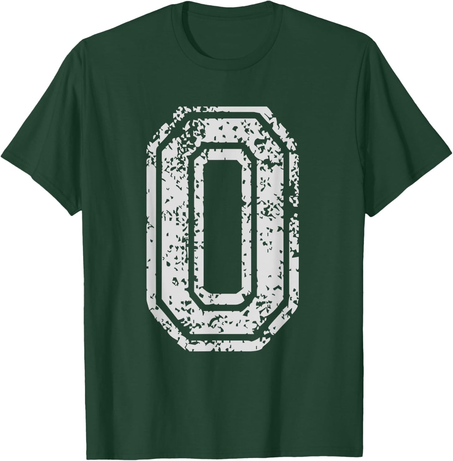 Team Jersey Uniforms Number 0 Zero School Sports Birthdays T-Shirt - T-Shirt | Forest