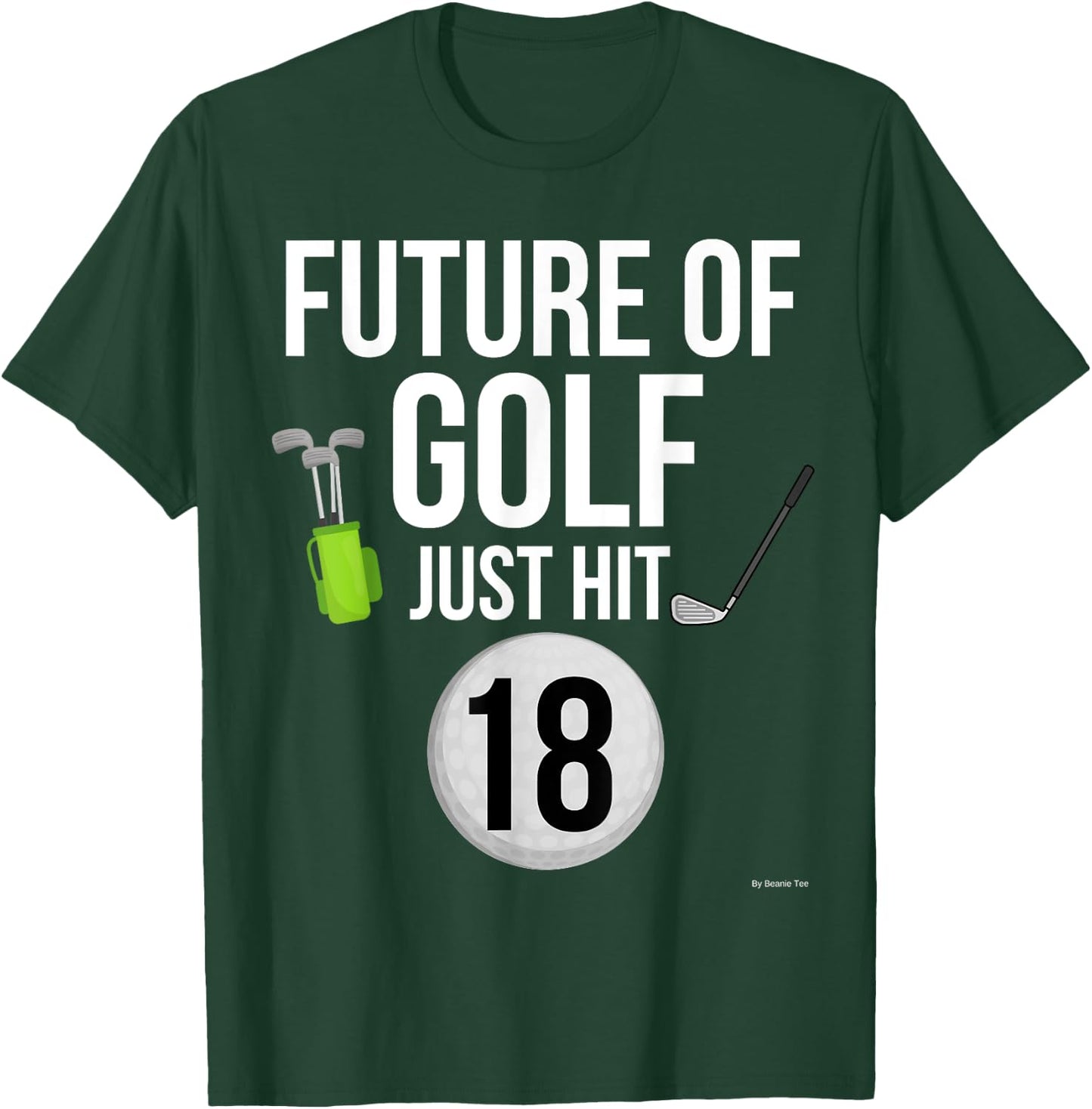 18th Birthday Golf T Shirt 18 Year Old Birthday Gift T-Shirt - T-Shirt | Forest