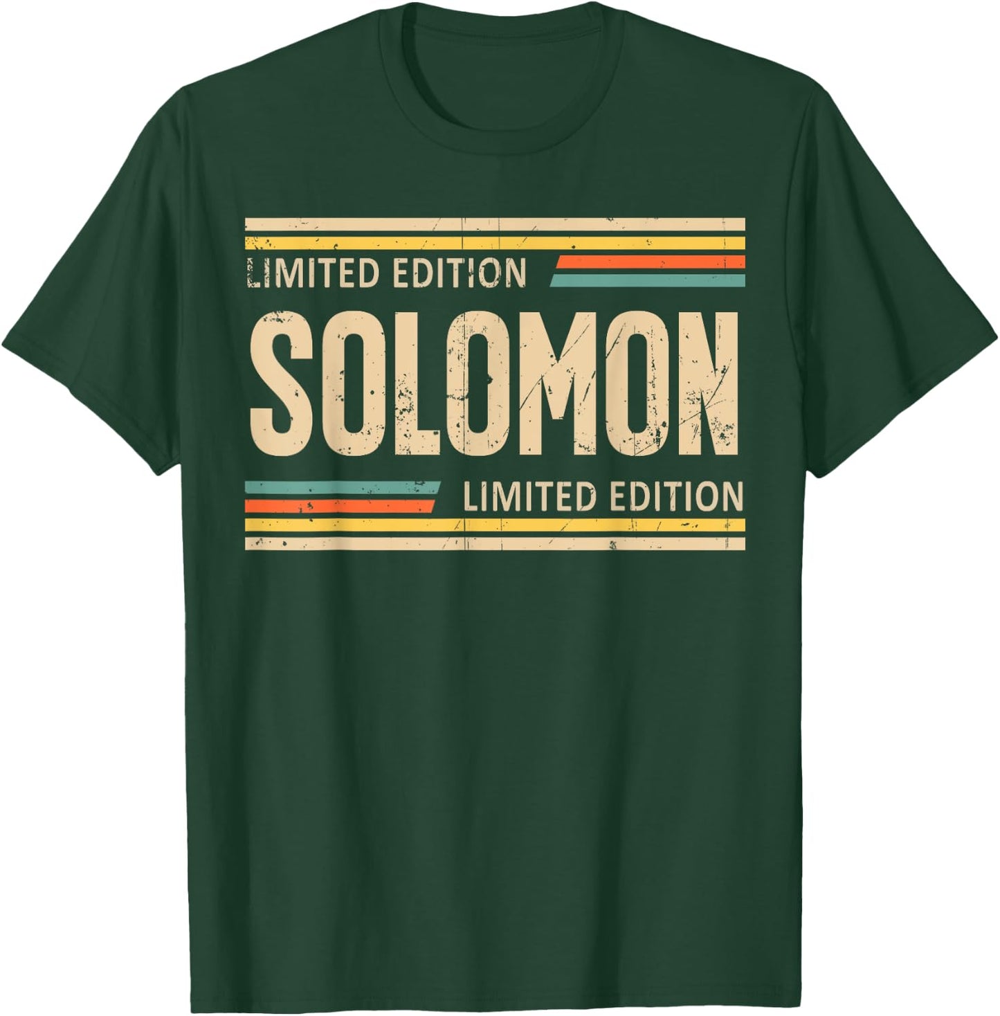 SOLOMON Limited Edition Shirt SOLOMON Name Personalized T-Shirt - T-Shirt | Forest