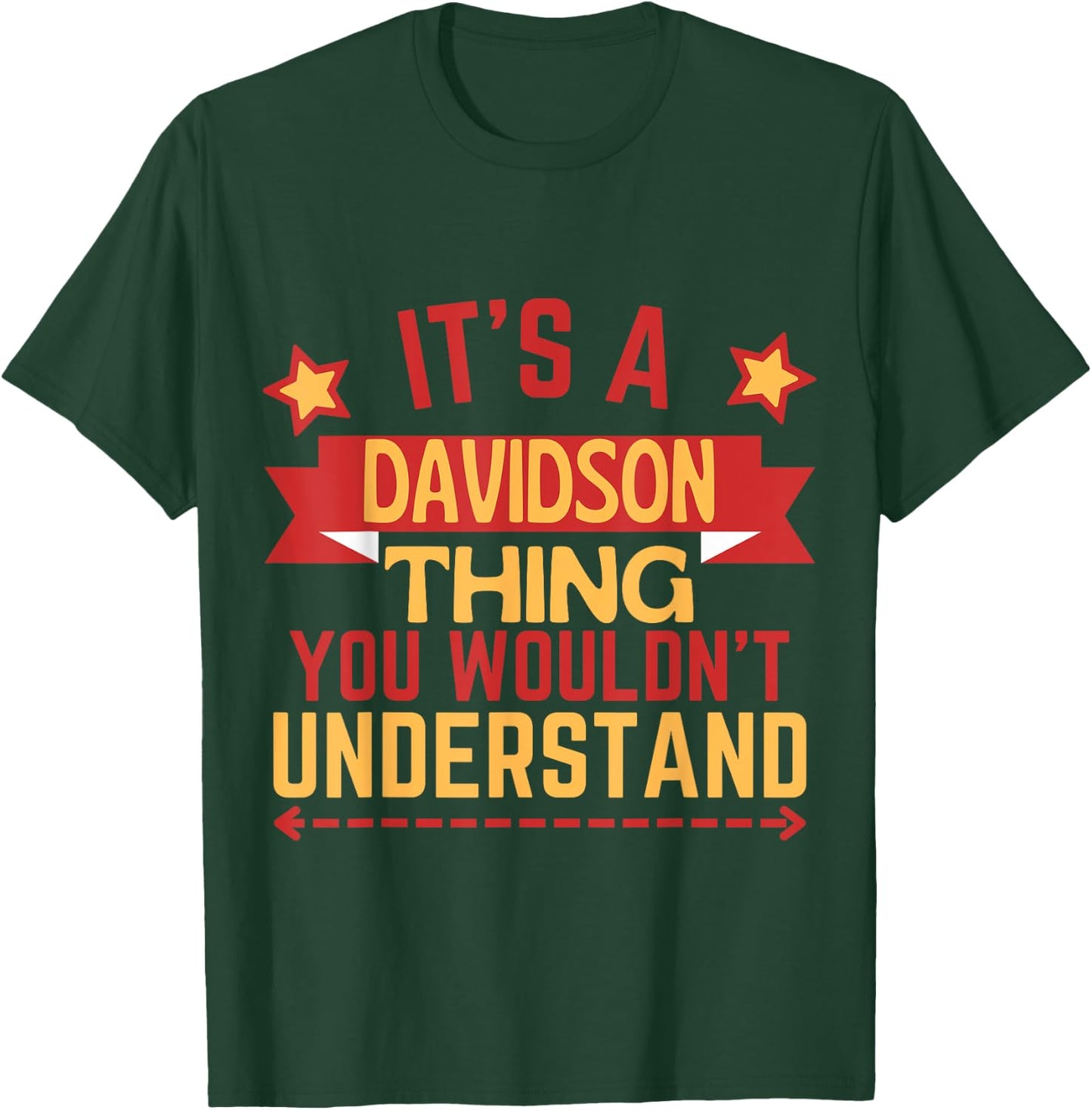 Davidson Name Funny Gift Davidson T-Shirt - T-Shirt | Forest