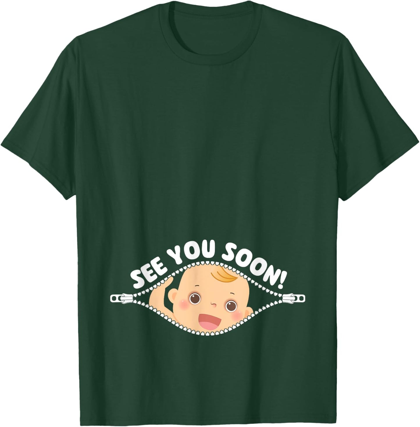 See You Soon - Gender Reveal Party Baby Shower Pregnancy T-Shirt - T-Shirt | Forest