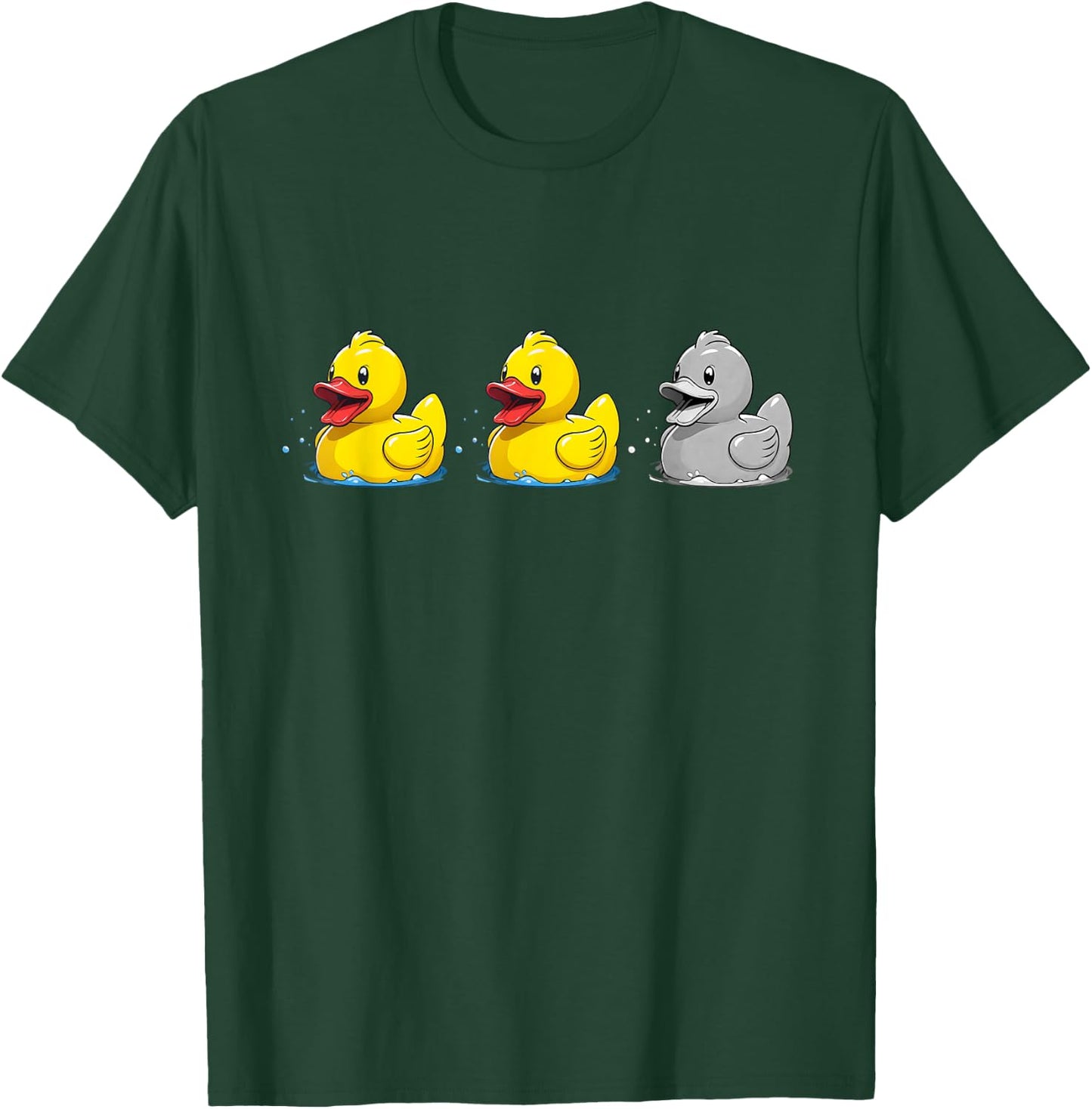 Duck Duck Grey Duck Funny Minnesota Joke Rubber Duck Lovers T-Shirt - T-Shirt | Forest