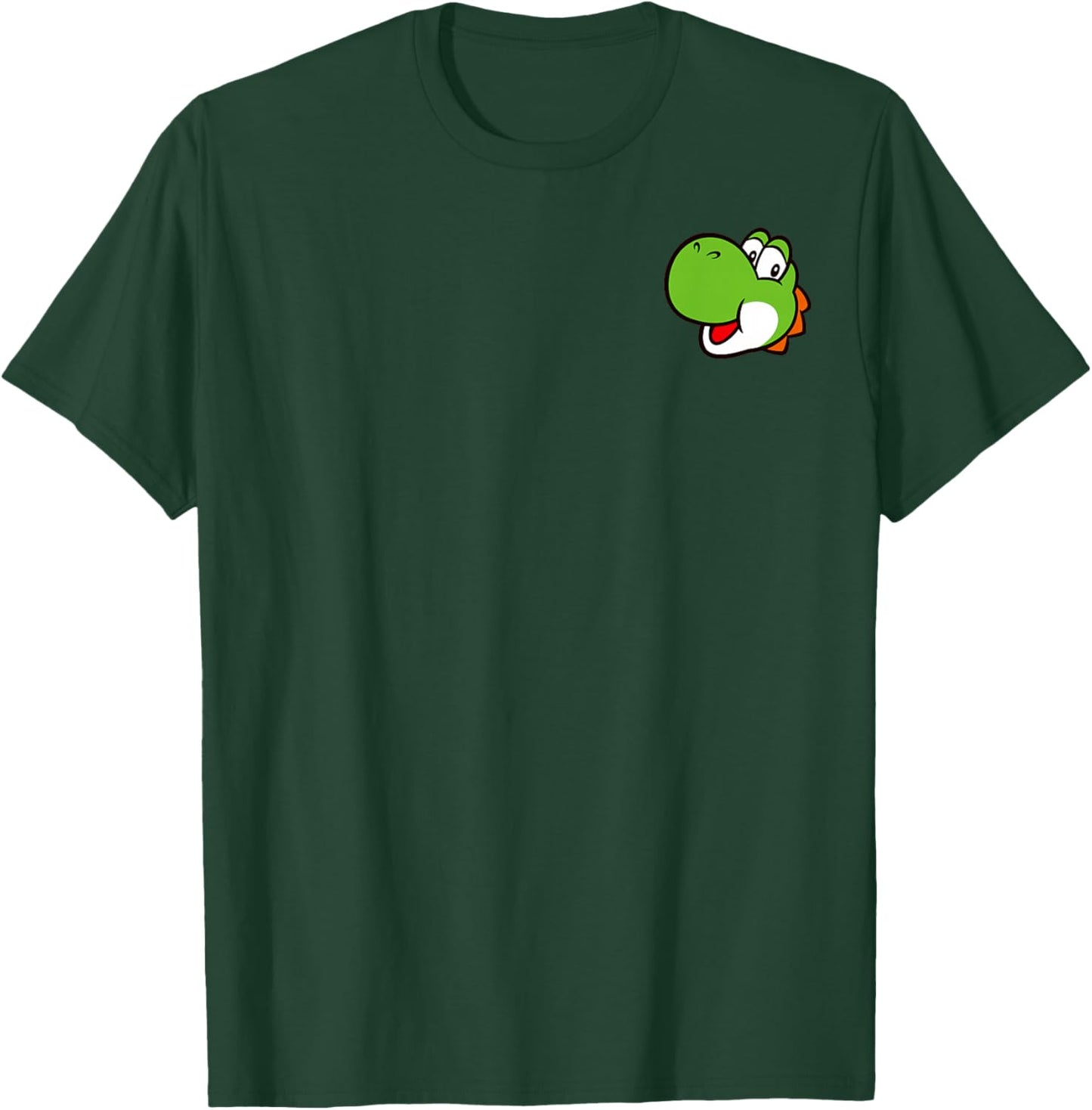 Super Mario Bros Yoshi Left Chest Portrait T-Shirt - T-Shirt | Forest