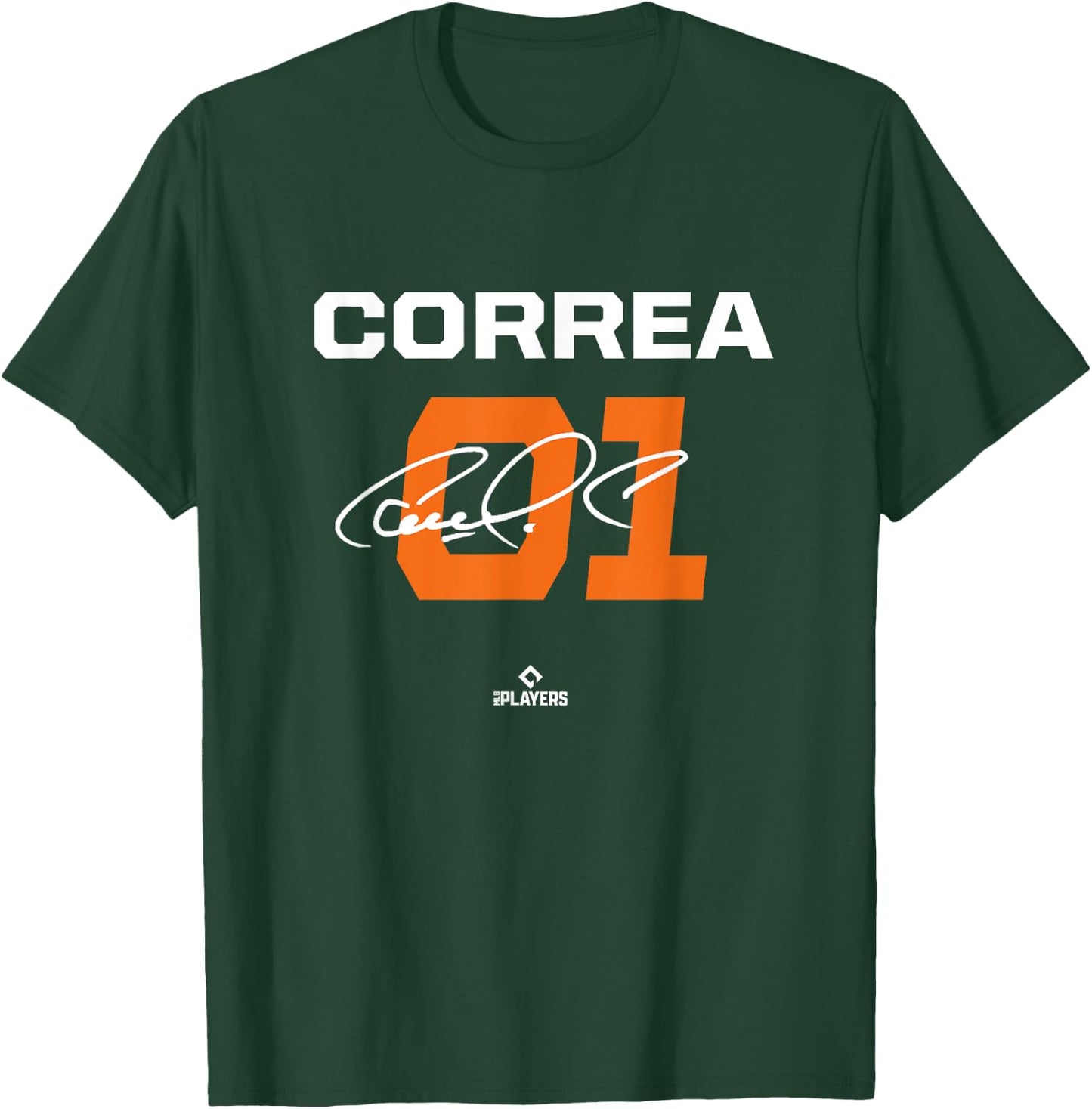Carlos Correa Houston Baseball MLB Players Shortstop T-Shirt - T-Shirt | Forest