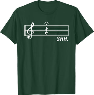 Music Art Women Musical Note Musician Music Teacher T-Shirt - T-Shirt | Forest