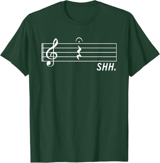 Music Art Women Musical Note Musician Music Teacher T-Shirt - T-Shirt | Forest