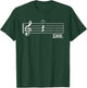 Music Art Women Musical Note Musician Music Teacher T-Shirt - T-Shirt | Forest