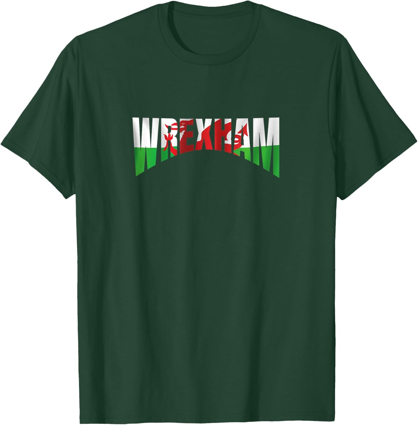 Wrexham Apparel Merchandise Wales Flag Welsh Dragon T-Shirt - T-Shirt | Forest