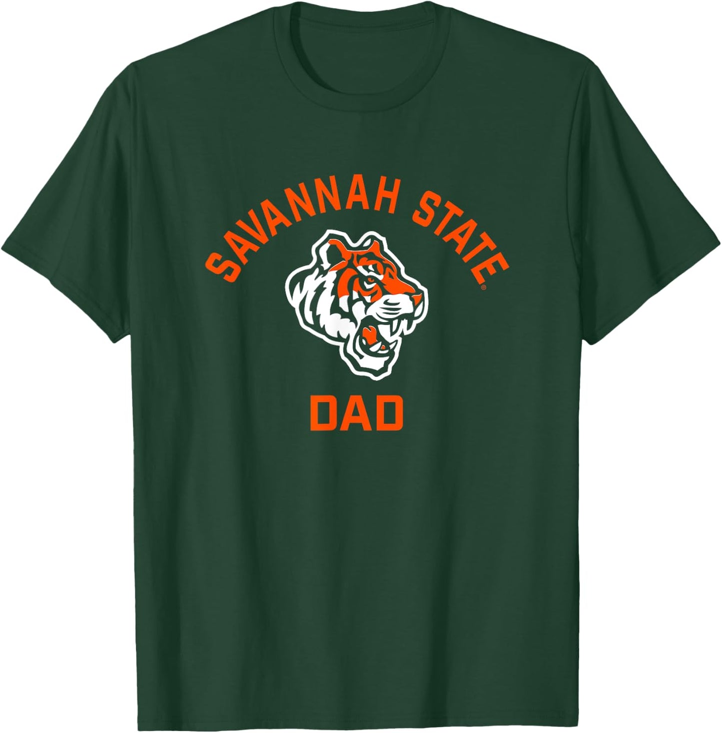 Savannah State University SSU Tigers Arched Dad T-Shirt - T-Shirt | Forest