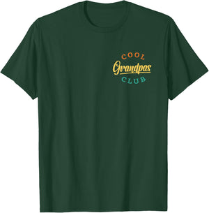 Cool Grandpas Club Pocket Funny Father's Day Cool Grandpa T-Shirt - T-Shirt | Forest