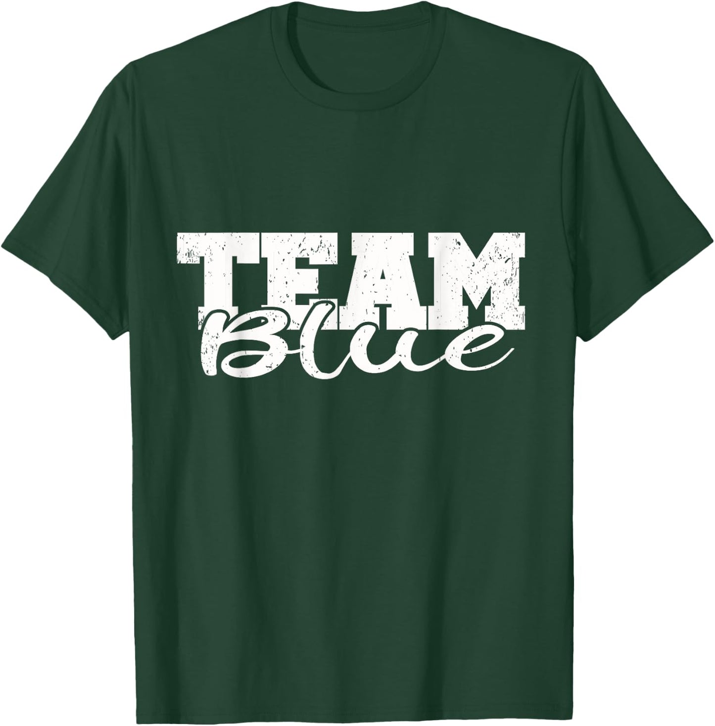 Sleepaway Summer Camp Color war Blue Team Spirit Kids T-Shirt - T-Shirt | Forest