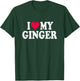 I Love My Ginger Red Headed Person Heart T-Shirt - T-Shirt | Forest