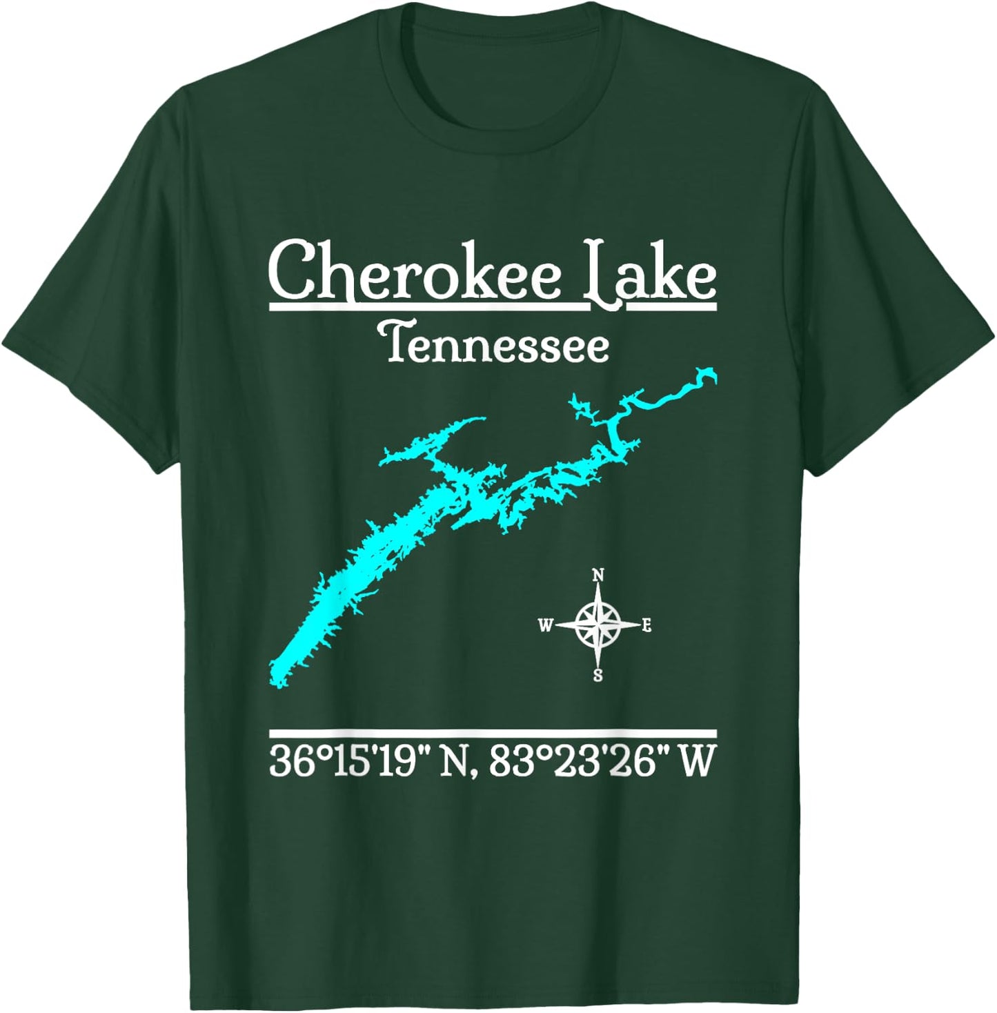 Cherokee Lake - Tennessee T-Shirt - T-Shirt | Forest