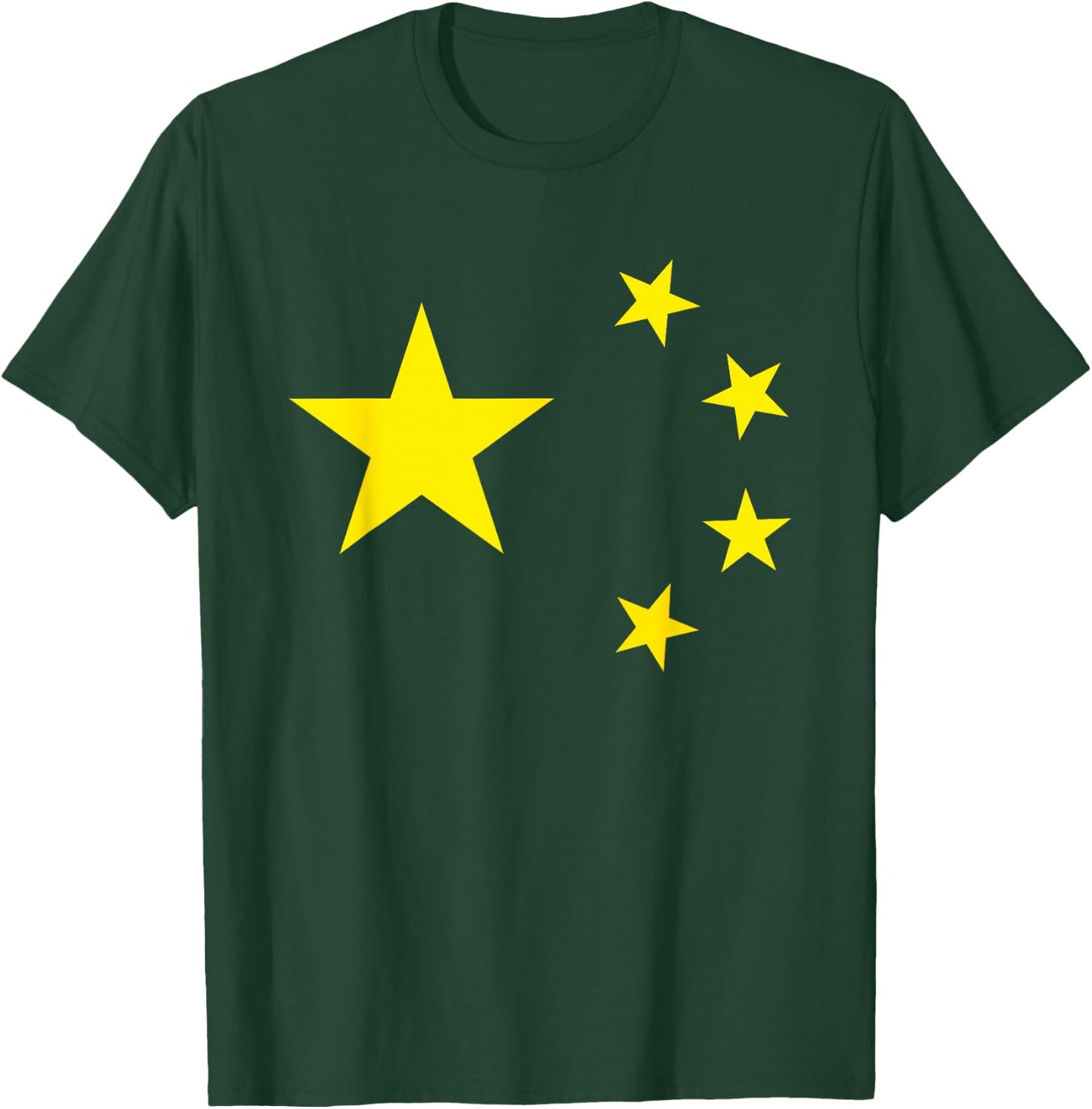 Chinese Flag China Stars T-Shirt - T-Shirt | Forest
