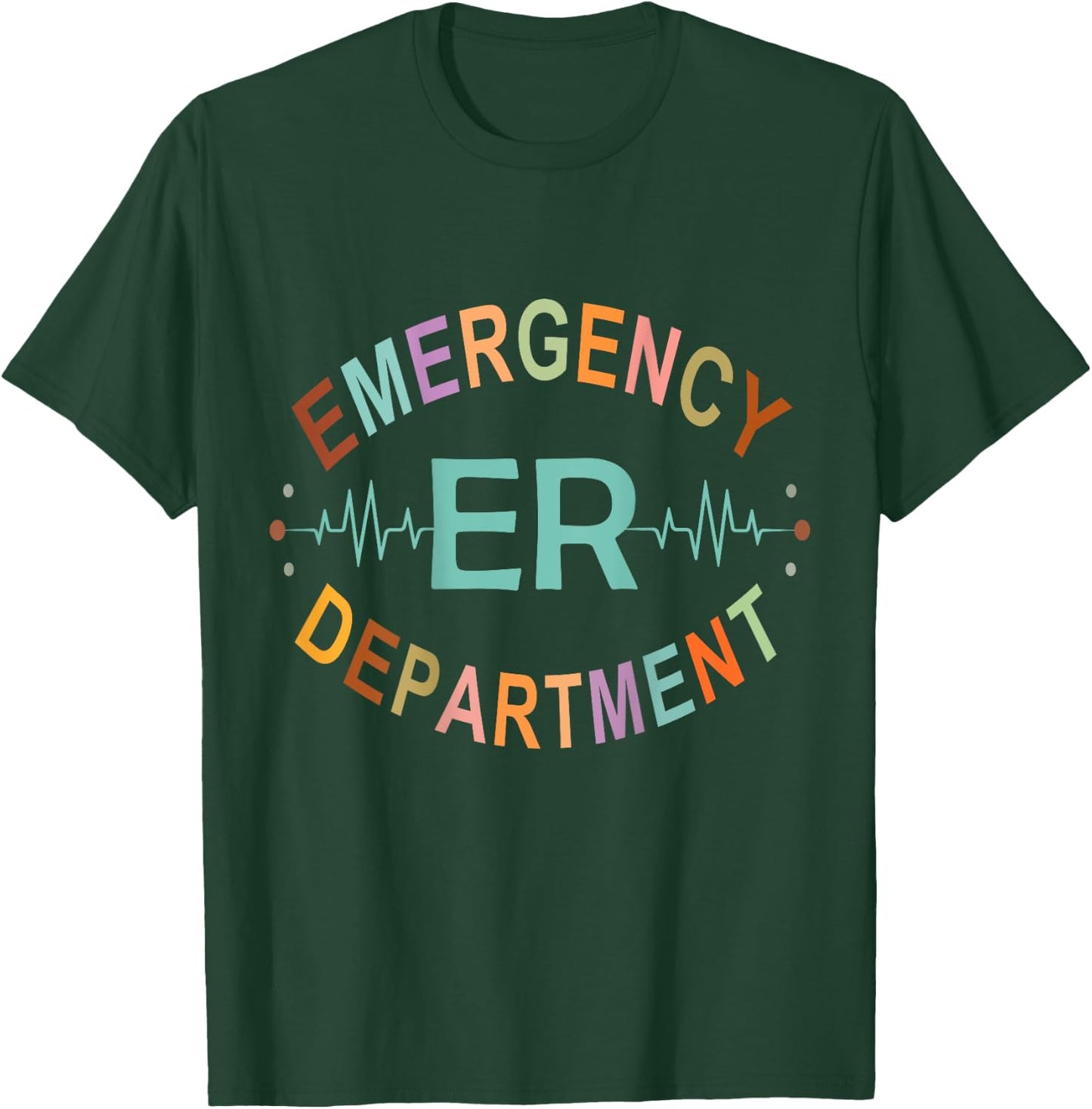 Emergency Department Emergency Room Nurse ER Nurse Back Of T-Shirt - T-Shirt | Forest