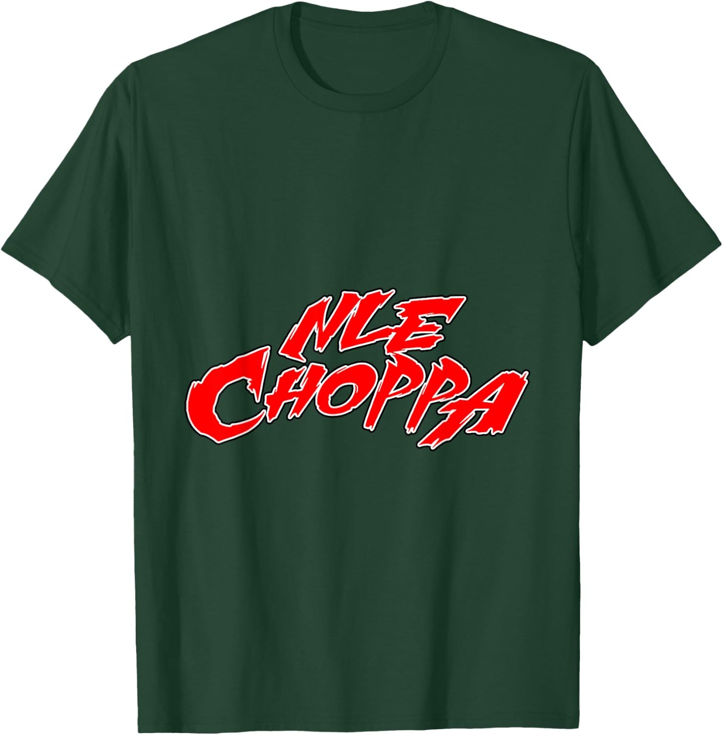 CONTROL INDUSTRY Nle Choppa - Logo Red , Small, Black T-Shirt - T-Shirt | Forest