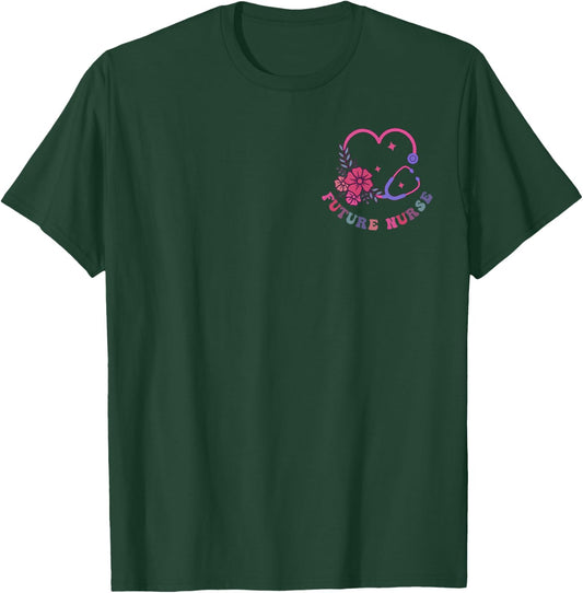 In My Nursing Student Era 2 Sided Future Nurse In Progress T-Shirt - T-Shirt | Forest