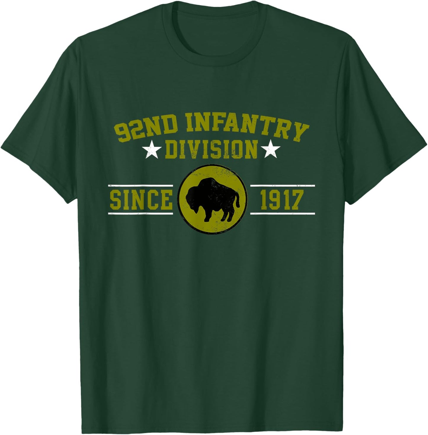 92nd Infantry Division Veteran Military Father Day Christmas T-Shirt - T-Shirt | Forest