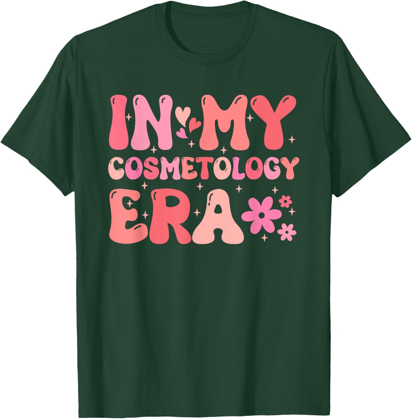 Vintage In My Cosmetology Girl Era Groovy Cosmetologists T-Shirt - T-Shirt | Forest