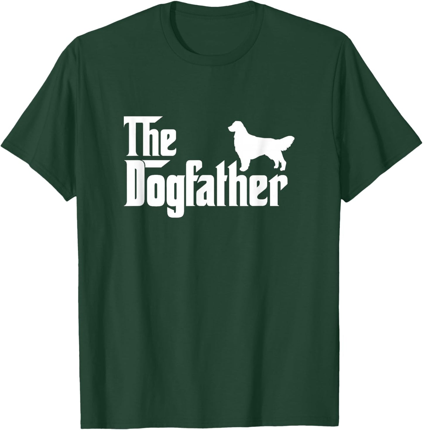 Labrador Golden Retriever - The DogFather Father's Day T-Shirt - T-Shirt | Forest
