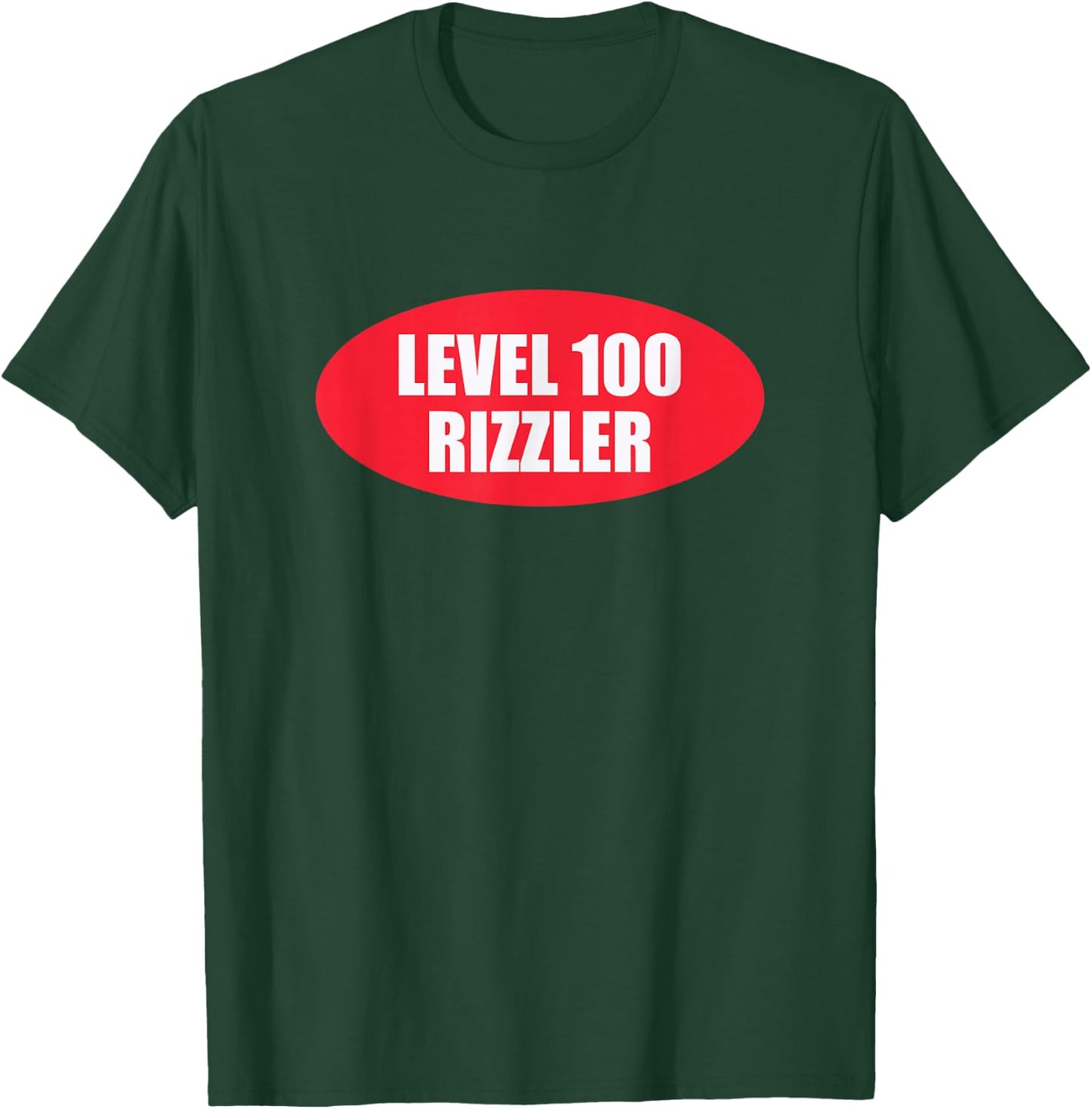 Level 100 Rizzler Gen Z Gen Alpha Slang Meme Line T-Shirt - T-Shirt | Forest